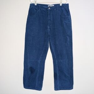 Roucha Pye Blue Corduroy Wide Leg Pant BB 8